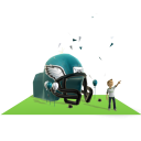 Philadelphia Eagles Inflatable Helmet