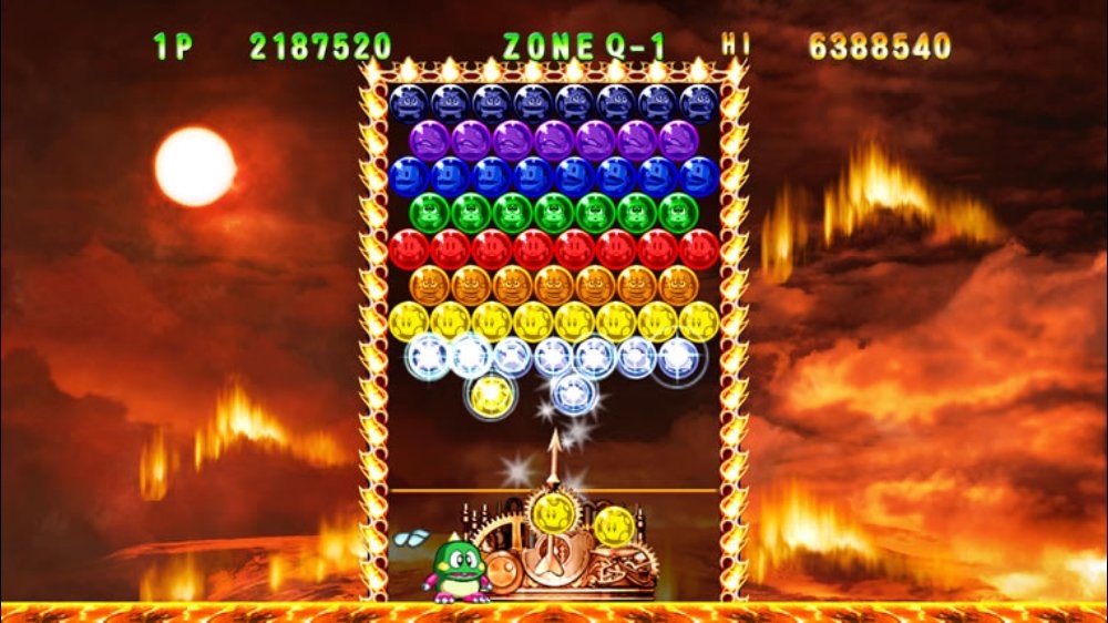 , with its original gameplay still intact: Fire bubbles at the bubble ...